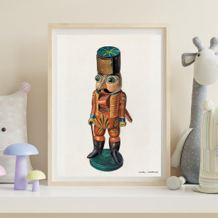 Betoverende  Notenkraker van Mina Lowry Poster