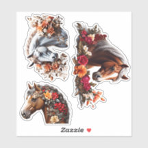 Betoverende Paarden Vinyl Stickers Aanpassen