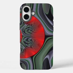Betoverende Rode Aurora Noorderlicht Borealis iPhone 16 Plus Hoesje