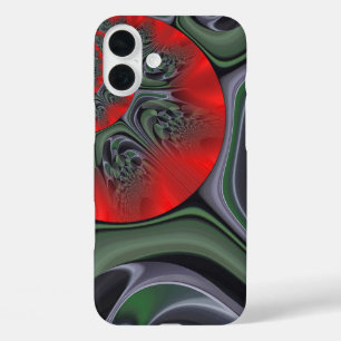 Betoverende Rode Aurora Noorderlicht Borealis iPhone 16 Plus Hoesje