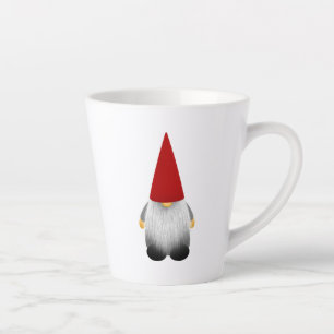 Betoverende Rode Hoed Kabouter Grafisch Ontwerp Latte Mok