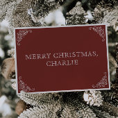 Betoverende rode Kerstman Kerstdag brief