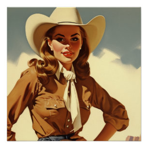 Betoverende Rodeo Reverie: Wild West fluistert Perfect Poster