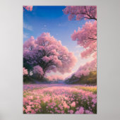Betoverende Sakura Meadow Poster (Voorkant)