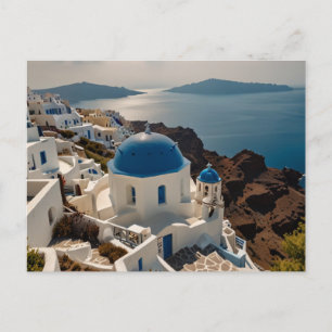 Betoverende Santorini door Zee Groet Briefkaart