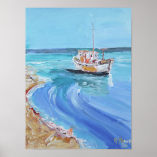 Betoverende VissersbootCove Poster