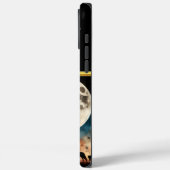 Betoverende vrouw met wolf onder de maan Case-Mate iPhone case (Achterkant / Links)