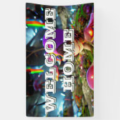 Betoverende Welkom Home Banner met champignons (Verticaal)
