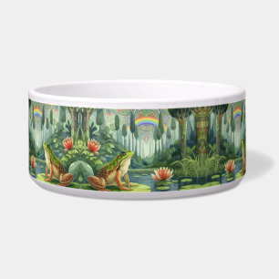 Betoverende William Morris Frog in een bos Voerbakje