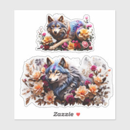 Betoverende Wolven Vinyl Stickers Aanpassen