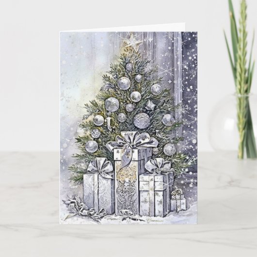 Betoverende Yuletide Beauty Kaart (Voorkant)