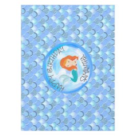 Betoverende zeemeermin verjaardagsfeestje tafelkleed