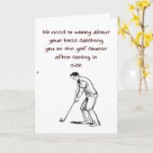 Betrapt met golfen kaart (Gele Bloem)