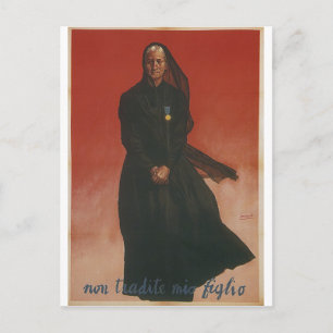 betray Propaganda Poster Briefkaart