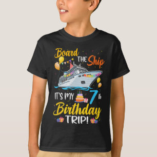 Betreed het schip Het is mijn 7e verjaardagstrip C T-shirt