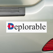betreurenswaardig bumpersticker (Op auto)