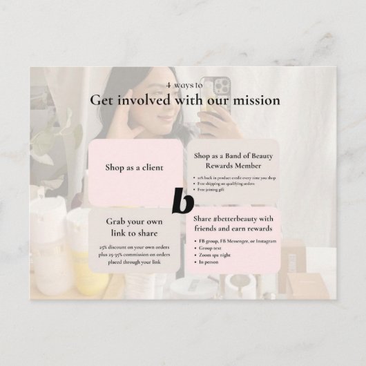 Betrokken! Aankondigingskaart (Voorkant)