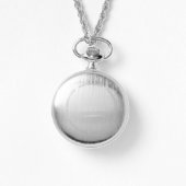 Betrokken! Bruiloft aftellen! Achternaam toevoegen Horloge (Achterkant)