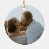 Betrokken! Kerstfoto Ornament (Achterkant)