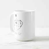 Betrokken ringvinger Mok Custom Verloving bruiloft (Voorkant links)