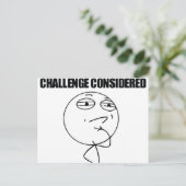 Betrokken uitdaging briefkaart (Staand voorkant)