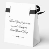 Betrokkenheid Party Chique Script Elegant Groot Wi Bedankdoosjes (Achterkant)