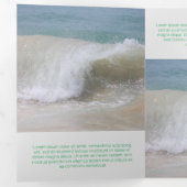 Betrouwbaar groen bedrijf drieluik kaart (Binnenzijde eerst)