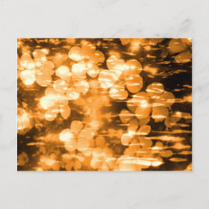 Betrouwbaar Sinaasappel Bright  Floral maken Briefkaart