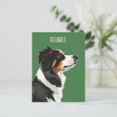 Betrouwbare Australische Herder Briefkaart (Staand voorkant)