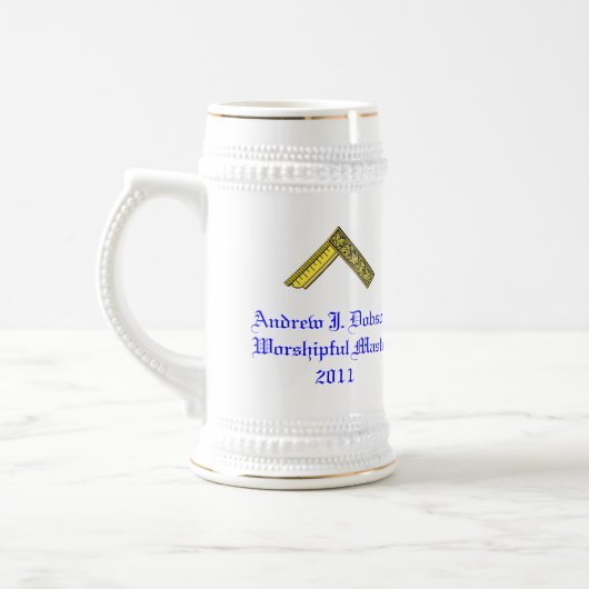 Betrouwbare kapitein's Gift Stein Bierpul (Links)