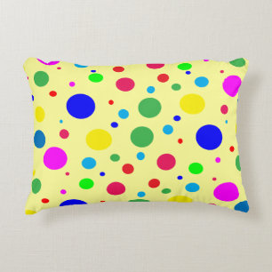 Betrouwbare kleurenpokadot cirkels Accent Pillow Kussen