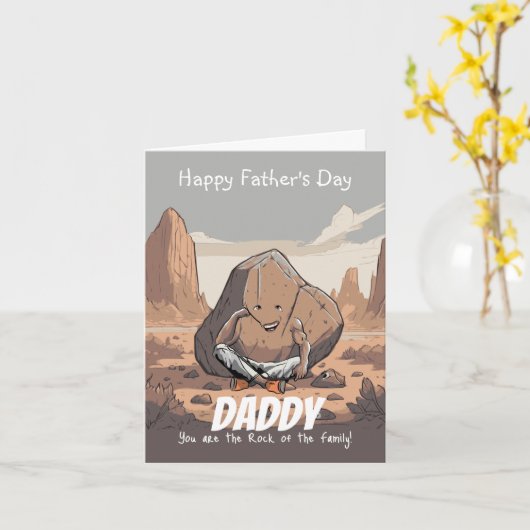 Betrouwbare papa: een Vaderdag tributo Kaart (Gele Bloem)