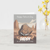 Betrouwbare papa: een Vaderdagstributuut Kaart (Gele Bloem)