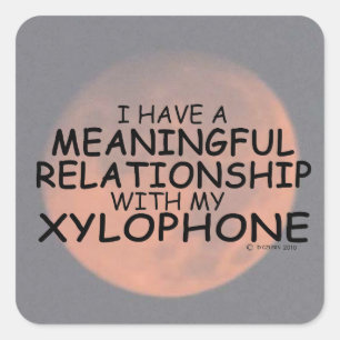 Betrouwbare Relatie Xylophone Square Sticker