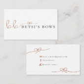 Betsi's Bows Visitekaartje (Voorkant / Achterkant)