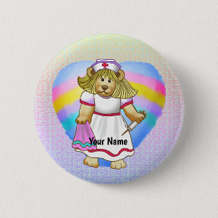 Betsy Bear Verpleegster  Ronde Button 5,7 Cm