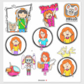 Betsy Blue Sticker set 2 (Vel)