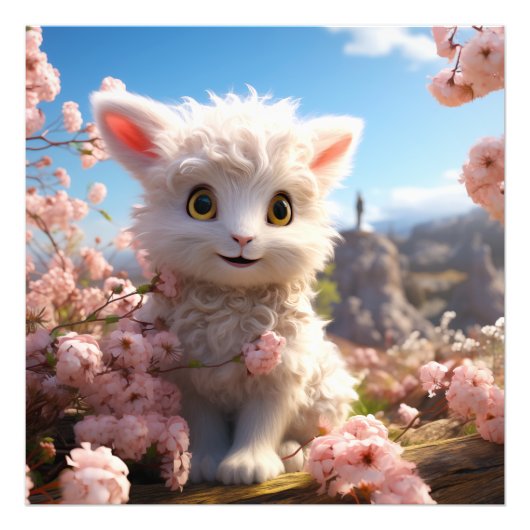 Betsy - De knuffel baby geit Foto Afdruk (Voorkant)