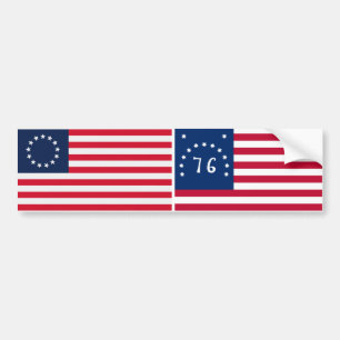 Betsy Ross 13 sterren Amerikaanse vlag Bumpersticker