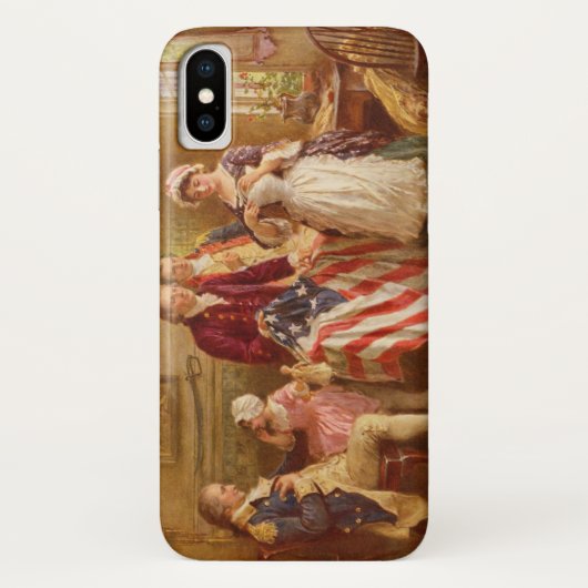 Betsy Ross, 1777 (Amerikaanse geschiedenis) (Veren Case-Mate iPhone Case (Achterkant)