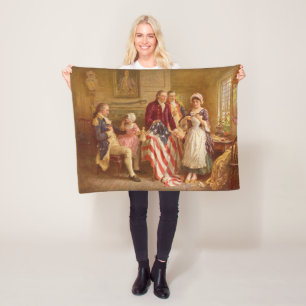 Betsy Ross, 1777 (Amerikaanse geschiedenis) (Veren Fleece Deken