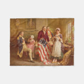 Betsy Ross, 1777 (Amerikaanse geschiedenis) (Veren Fleece Deken (Voorkant (Horizontaal))