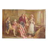 Betsy Ross, 1777 (Amerikaanse geschiedenis) (Veren Kussensloop (Achterkant)