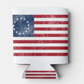 Betsy Ross American Flag Blikjeskoeler (Achterkant)