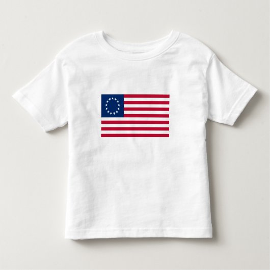 Betsy Ross American Flag Kinder Shirts (Voorkant)