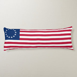 Betsy Ross American Flag Lichaamskussen