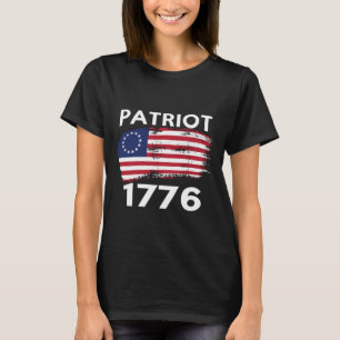 Betsy Ross American Flag Patriottisch 1776 unise T-shirt