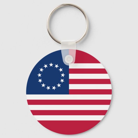 Betsy Ross American Flag Sleutelhanger (Voorkant)