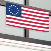 Betsy Ross American Flag Spandoek (Buitenkant Gebouw)