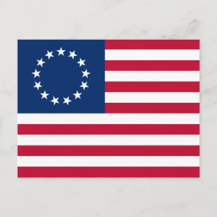 Betsy Ross Amerikaanse vlag Briefkaart